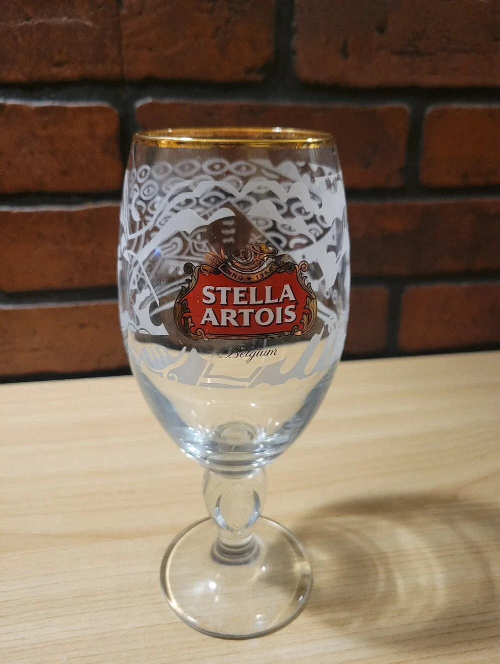 Stella Artois Aqua Water Peru Chalise Style Glass